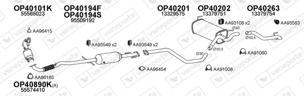 Изпускателна система VENEPORTE           