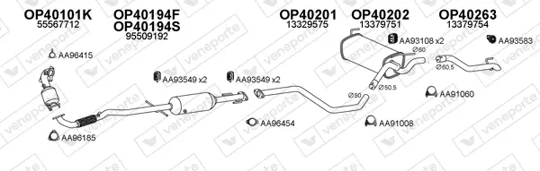Изпускателна система VENEPORTE           