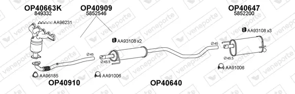 Изпускателна система VENEPORTE           