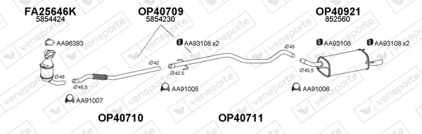 Изпускателна система VENEPORTE           