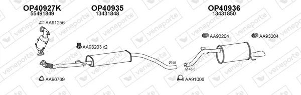 Изпускателна система VENEPORTE           