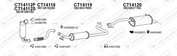 Изпускателна система VENEPORTE           