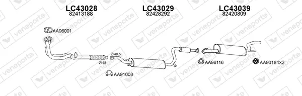 Изпускателна система VENEPORTE           