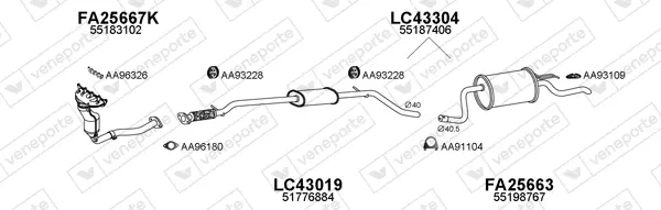 Изпускателна система VENEPORTE           