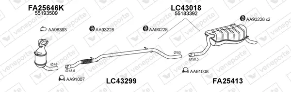 Изпускателна система VENEPORTE           