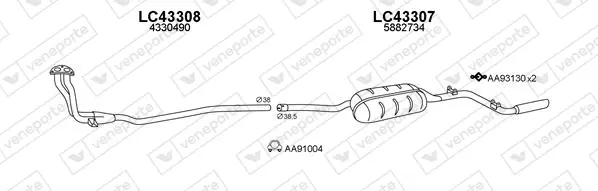 Изпускателна система VENEPORTE           