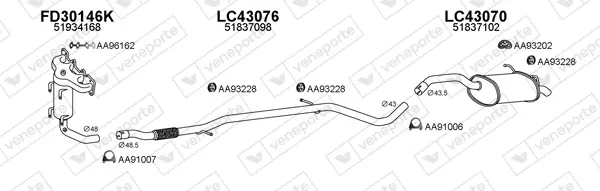 Изпускателна система VENEPORTE           