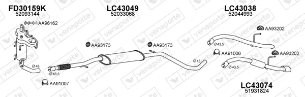 Изпускателна система VENEPORTE           
