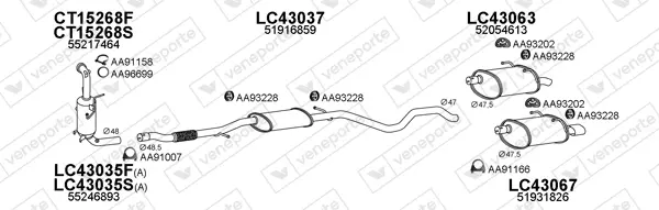 Изпускателна система VENEPORTE           