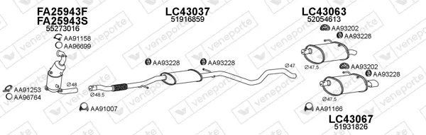 Изпускателна система VENEPORTE           