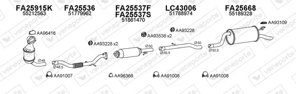 Изпускателна система VENEPORTE           