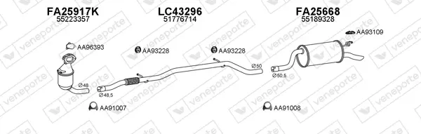 Изпускателна система VENEPORTE           