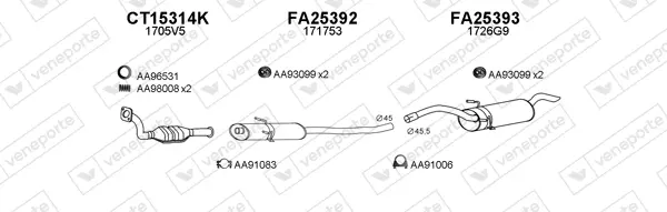 Изпускателна система VENEPORTE           