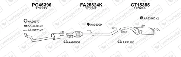 Изпускателна система VENEPORTE           
