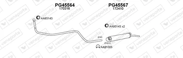 Изпускателна система VENEPORTE           