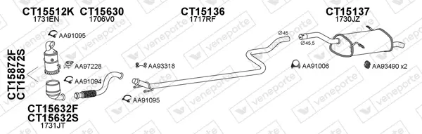 Изпускателна система VENEPORTE           