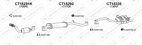 Изпускателна система VENEPORTE           