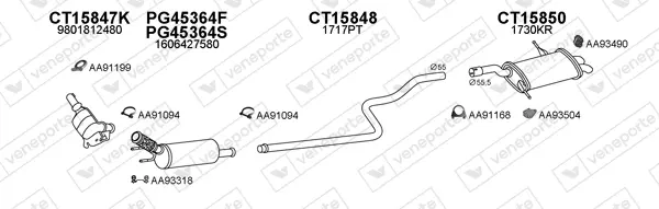 Изпускателна система VENEPORTE           