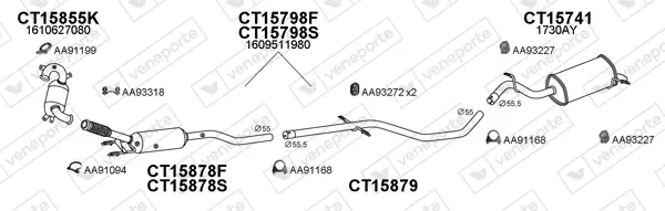 Изпускателна система VENEPORTE           