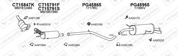 Изпускателна система VENEPORTE           