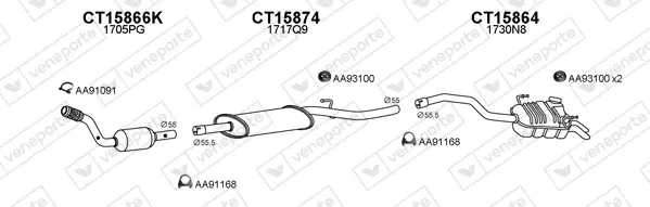 Изпускателна система VENEPORTE           