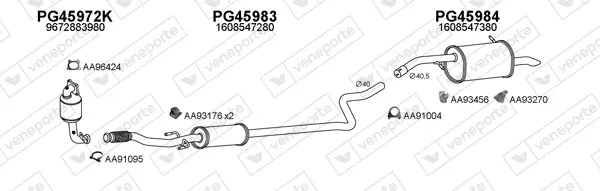 Изпускателна система VENEPORTE           