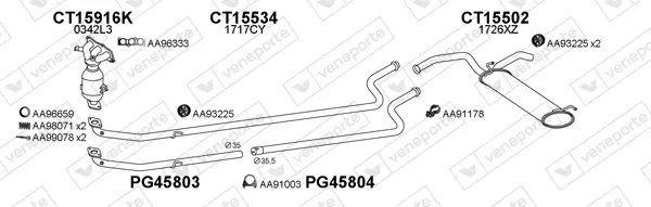 Изпускателна система VENEPORTE           