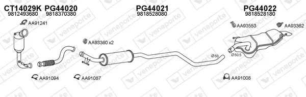 Изпускателна система VENEPORTE           