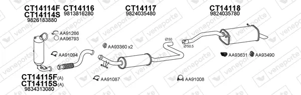 Изпускателна система VENEPORTE           