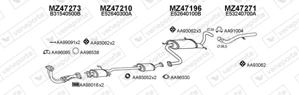 Изпускателна система VENEPORTE           