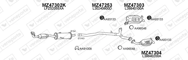 Изпускателна система VENEPORTE           