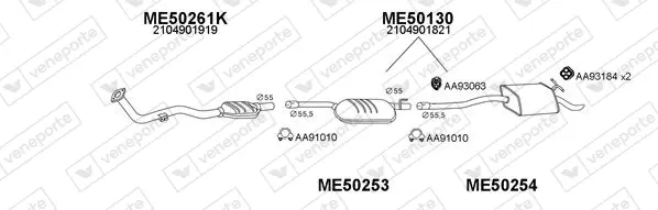 Изпускателна система VENEPORTE           
