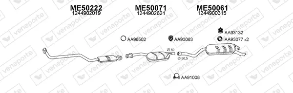 Изпускателна система VENEPORTE           