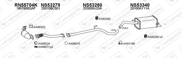 Изпускателна система VENEPORTE           