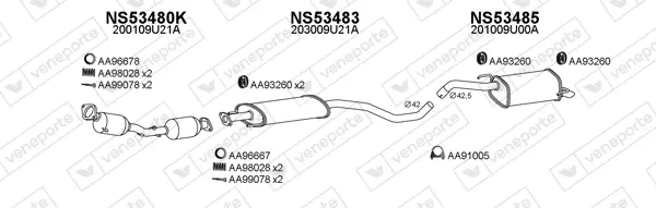 Изпускателна система VENEPORTE           