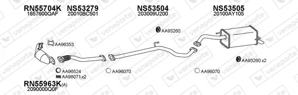 Изпускателна система VENEPORTE           
