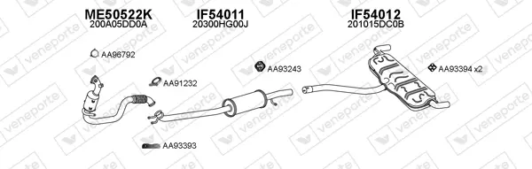 Изпускателна система VENEPORTE           