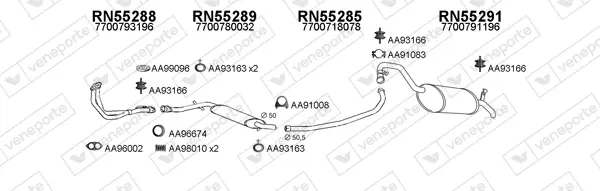 Изпускателна система VENEPORTE           