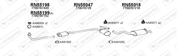 Изпускателна система VENEPORTE           