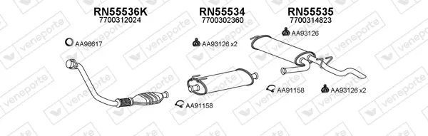 Изпускателна система VENEPORTE           