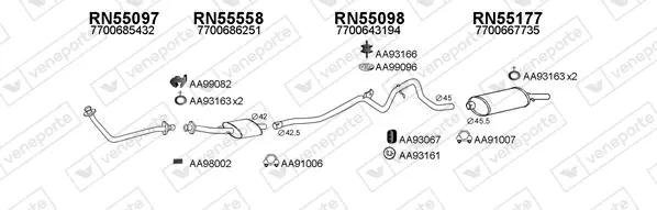 Изпускателна система VENEPORTE           
