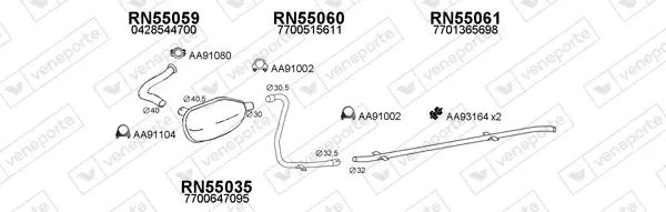 Изпускателна система VENEPORTE           