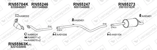 Изпускателна система VENEPORTE           