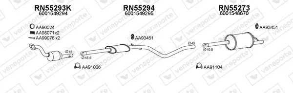 Изпускателна система VENEPORTE           