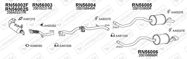 Изпускателна система VENEPORTE           