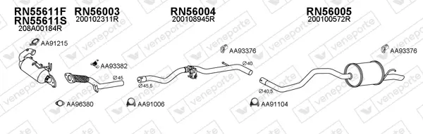 Изпускателна система VENEPORTE           