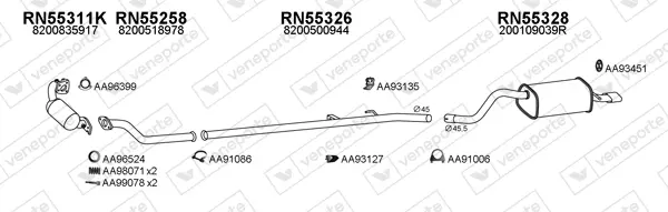 Изпускателна система VENEPORTE           