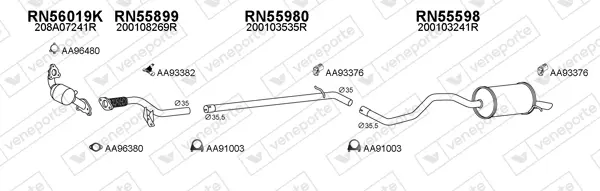 Изпускателна система VENEPORTE           