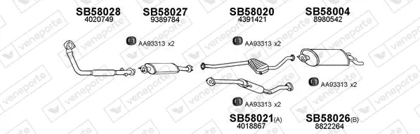 Изпускателна система VENEPORTE           