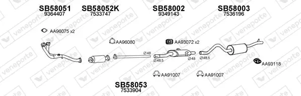 Изпускателна система VENEPORTE           